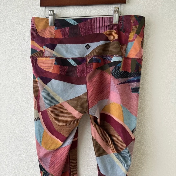 Prana kimble printed 7/8 leggings in womens L high rise yoga lightweight - Picture 3 of 10
